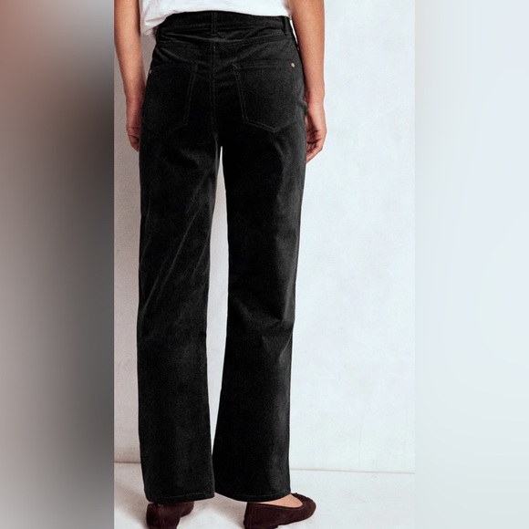 Boden Velveteen Straight Jeans Black Size 4R - Picture 2 of 8